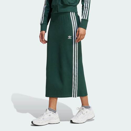 Adidas/阿迪达斯 女子三叶草复古穿搭针织运动修身半身裙 IW3167