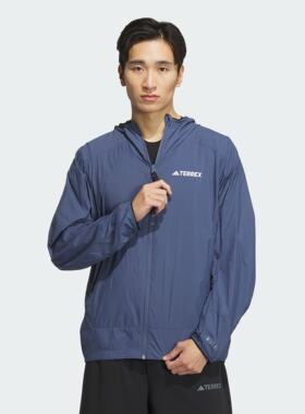 Adidas/阿迪达斯 男子 TERREX 户外运动连帽皮肤衣 IS0272