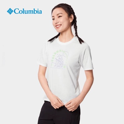 Columbia/哥伦比亚 女子户外舒适透气旅行短袖运动T恤 AR2267