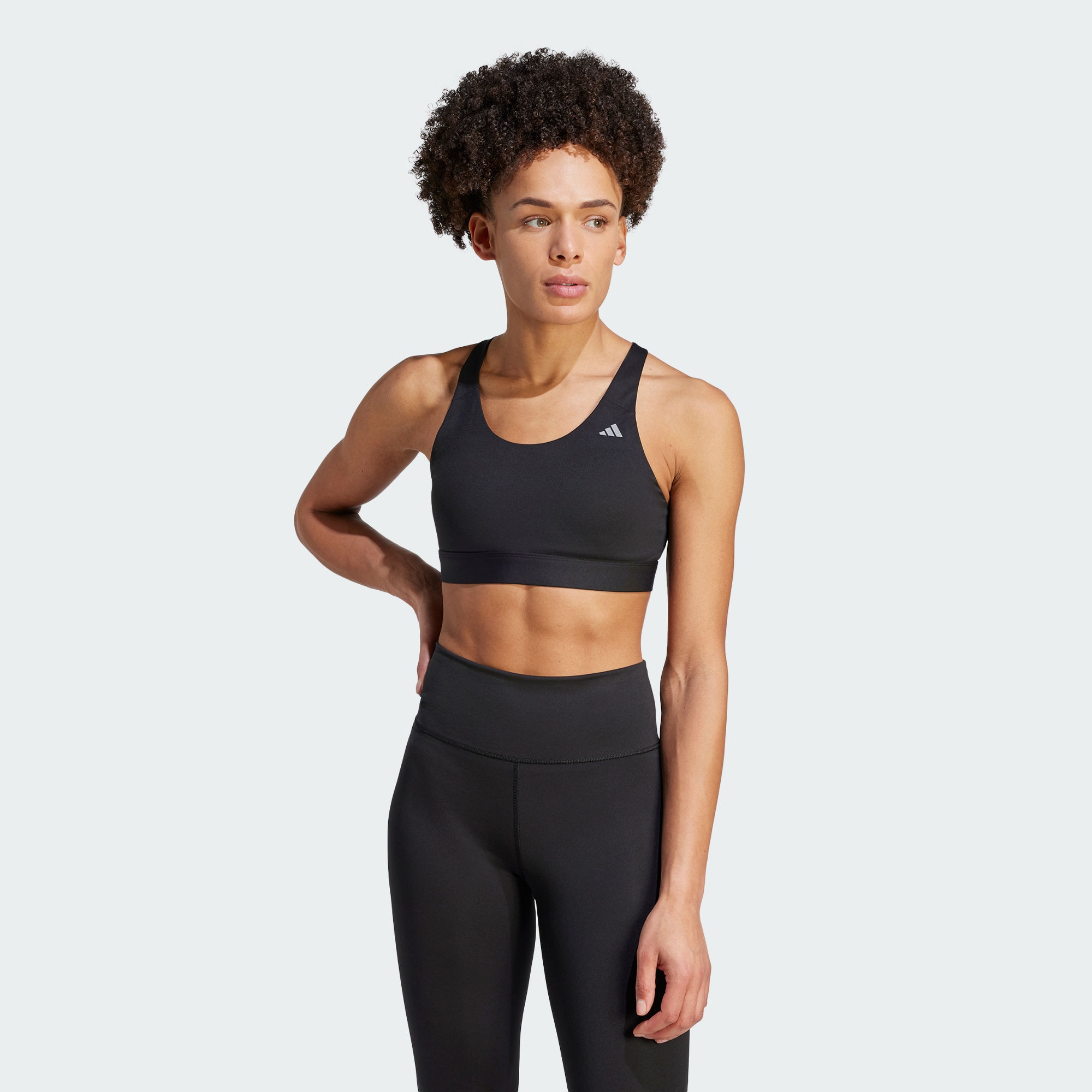 Adidas/阿迪达斯 女子中强度综合训练速干运动健身胸衣 HZ1531