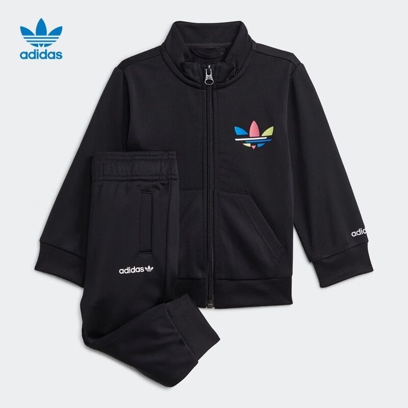 Adidas/阿迪达斯 三叶草男女童装运动套装 H25232