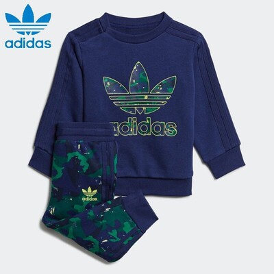 Adidas/阿迪达斯三叶草  男女童装舒适休闲运动套装 H20309