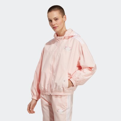 Adidas/阿迪达斯 女子三叶草 JACKET 运动连帽夹克外套 IP3770