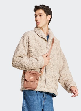 Adidas/阿迪达斯 男子三叶草 JACKET 抓绒运动夹克外套 IL5169