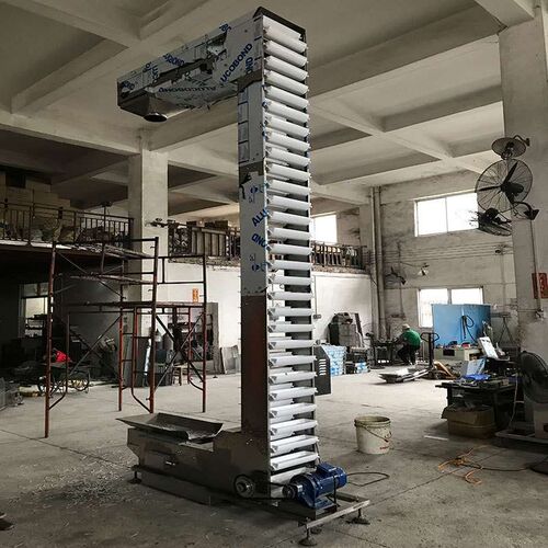 全自动粉剂C型板式提升机厂家 颗粒豆粉输送机 化工品物料提升机