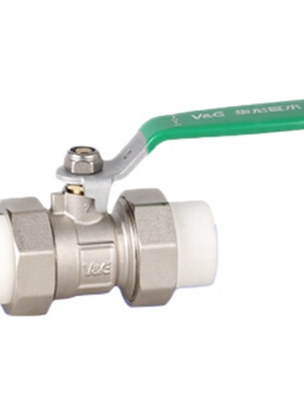 新品VG华龙巨水PPR铜球阀PPR20-63水管暖气分水器双活接热熔阀门