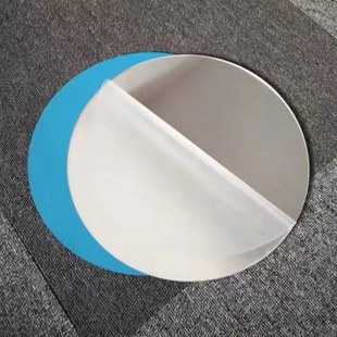 深渊茶几透明双面镜半透明圆形轮胎茶几材料千层亚克力有机玻璃
