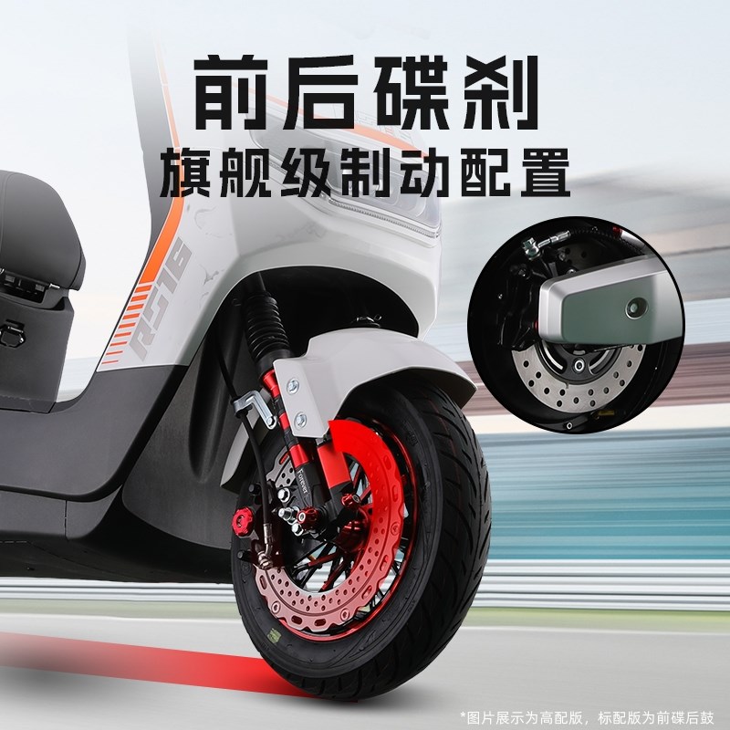 新款电动机车外送电动车60v72v高速电动机车踏板锂电电动车可上牌图片