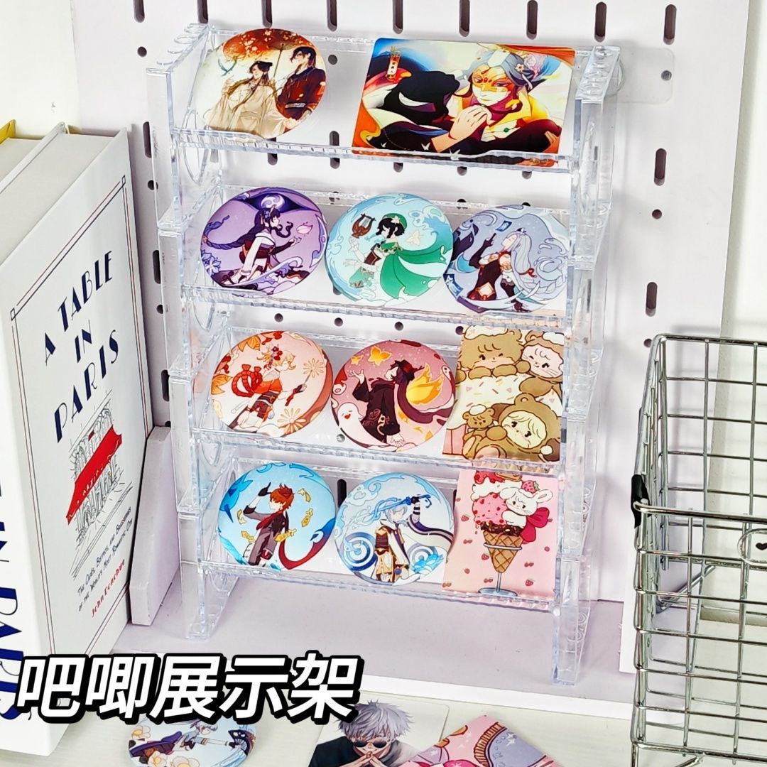 谷子透明展示架吧唧明星小卡
