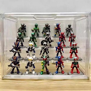 奥特曼假面骑士展示盒手办模型积木人亚克力展示柜盲盒收纳展示架