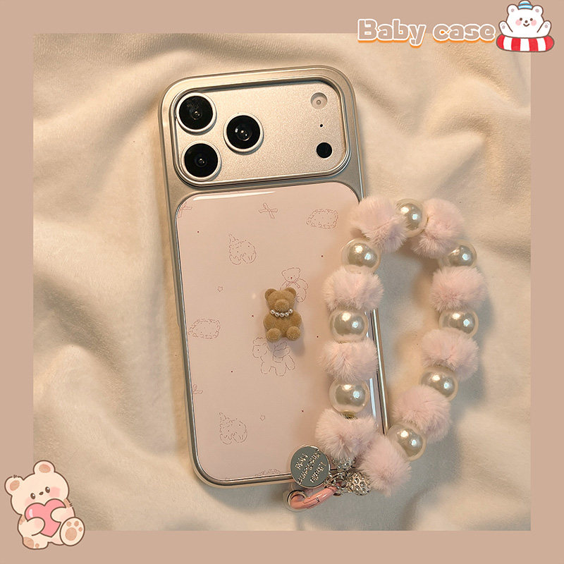 北比ins韩风立体小熊天使小马适用iphone17pro手机壳苹