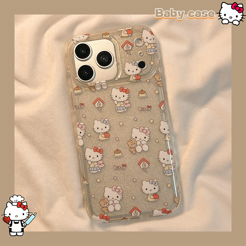 可爱卡通凯蒂猫适用苹果手机壳