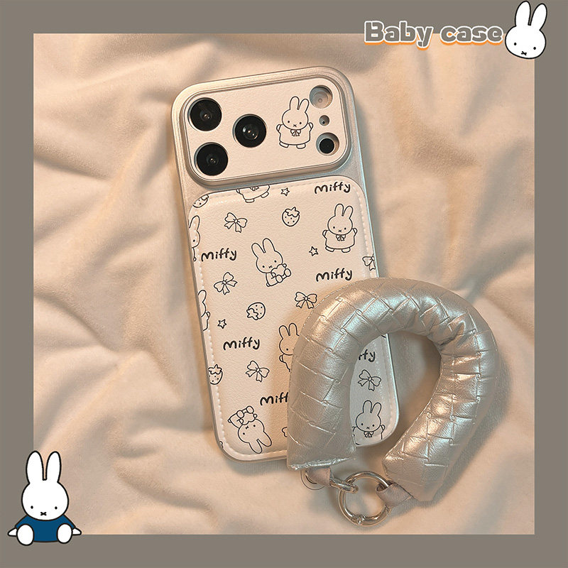 北比ins简约涂鸦线条米菲兔适用iphone17手机壳苹果16promax新款15带挂绳17pro可爱14女15pm皮质16大视窗全包,3C数码配件,手机保护套/壳,淘宝优惠券,粉丝福利购,淘宝优惠卷