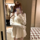 你的井井【中古旧梦】复古麻花针织衫女秋冬毛衣U领打底上衣内搭