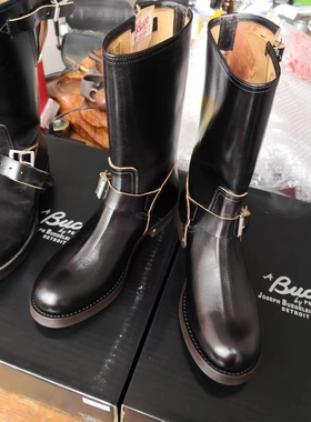 The Real McCoy BUCO ENGINEER BOOTS马皮机车靴杭州现货2022版