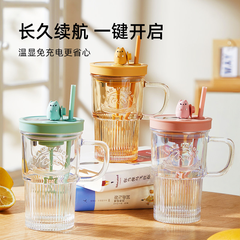 电动搅拌杯玻璃杯新款懒人全自动旋转咖啡杯创意吸管杯办公室水杯属于什么档次？