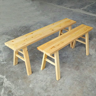 简易实木条凳餐厅饭店餐桌凳食堂长条凳火锅快餐店木制长条凳板凳