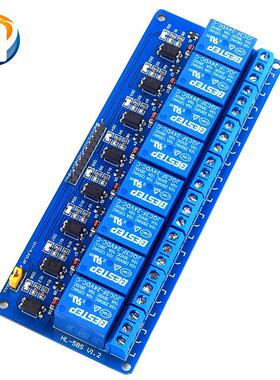 BESTEP 8路继电器模块 24V 光耦驱动模块 八路继电器控制板低电平