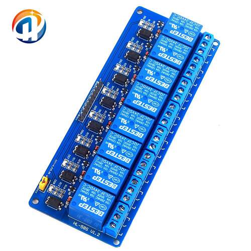 BESTEP 8路继电器模块 24V 光耦驱动模块 八路继电器控制板低电平