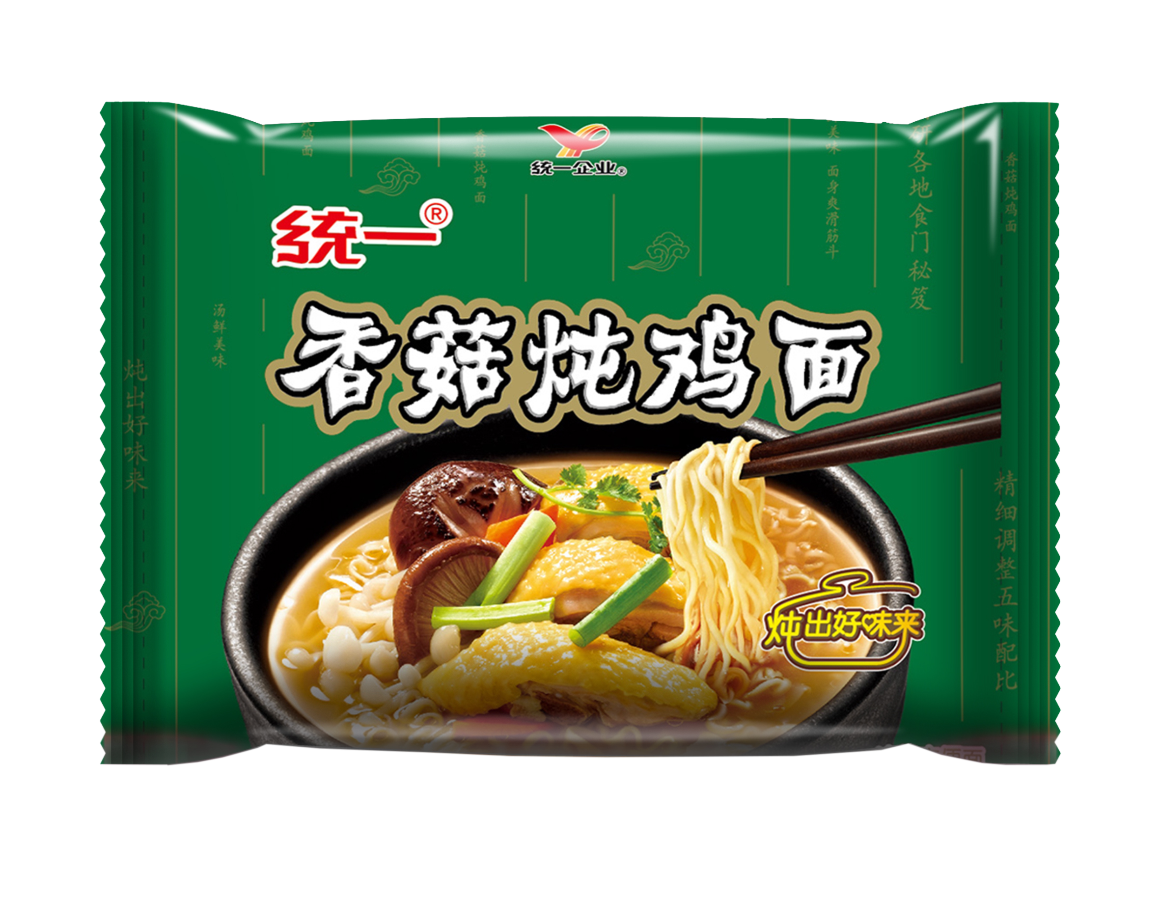统一100香菇炖鸡面方便面泡面拉面24包袋面整箱速食食品