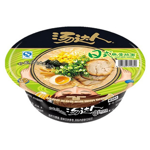 统一汤达人方便面整箱12碗日式 宿舍碗泡面旗舰店发 豚骨汤达人碗装
