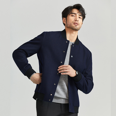 男士毛呢大衣时尚简约休闲短款