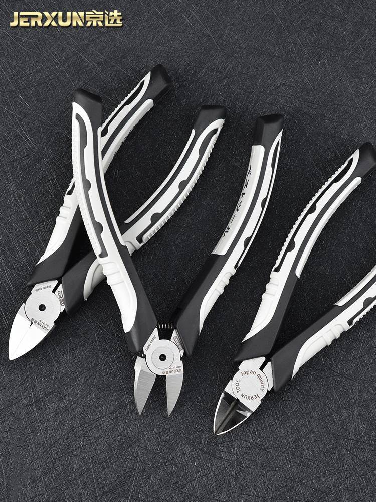 京选6寸水口钳斜口钳子斜嘴偏口钳剪线钳电工电子工具钳模型剪钳.