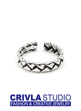 开口食指戒指男女潮牌小众设计感