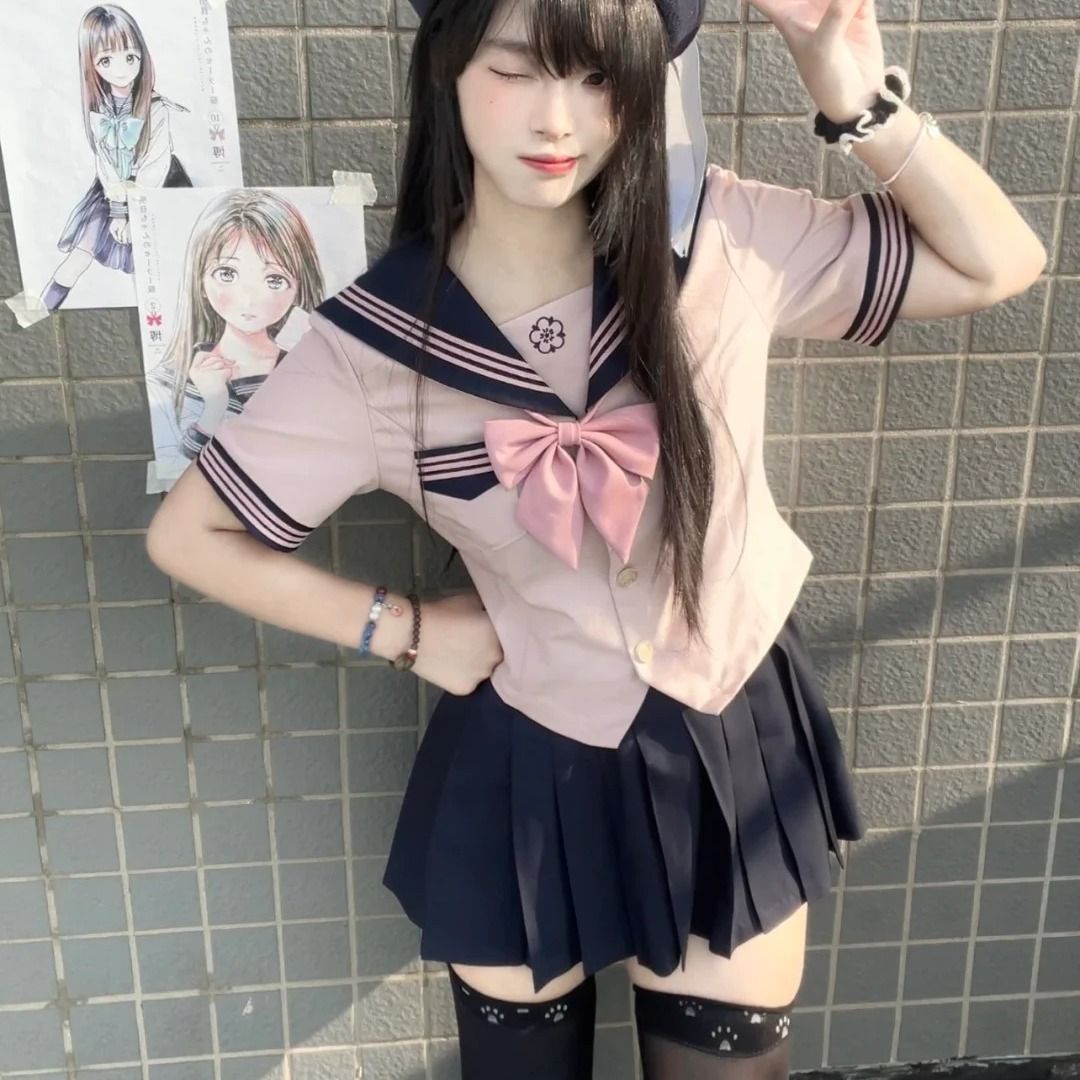胖MM大码原创jk制服手水