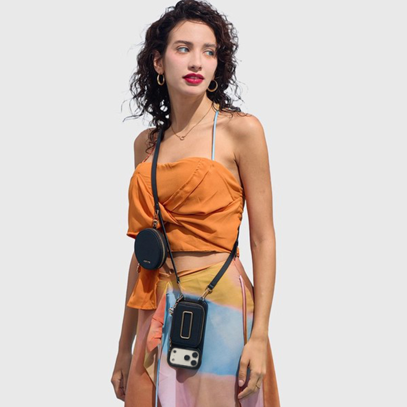 高级不张扬【苹果手机壳带卡包】