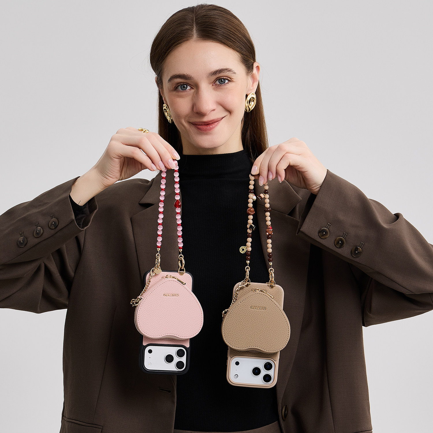 【送礼首选】CUSTYPE手机链手机壳配件挂链绳可拆卸手腕带包包