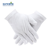 棉毛手套礼仪吸汗透气防滑耐磨精细操作车间电子厂劳保工作手套