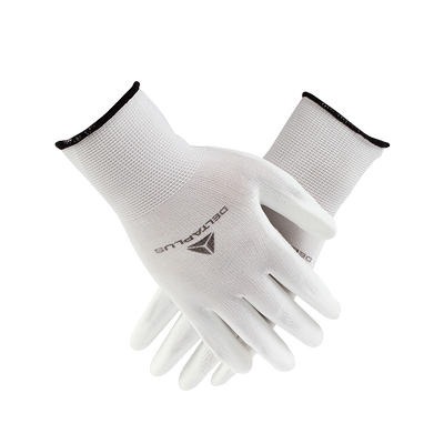 代尔塔PU手套精细操作无硅涂层车间工厂无尘耐磨耐撕裂劳保工作