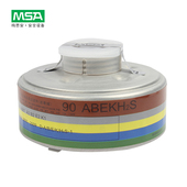 MSA 90ABEK防综合气体搭配面罩 梅思安过滤罐10098114RD40螺旋式