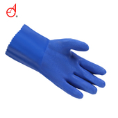 东亚防化手套耐酸碱男女成产车间耐油手套806耐腐蚀防水加厚工业