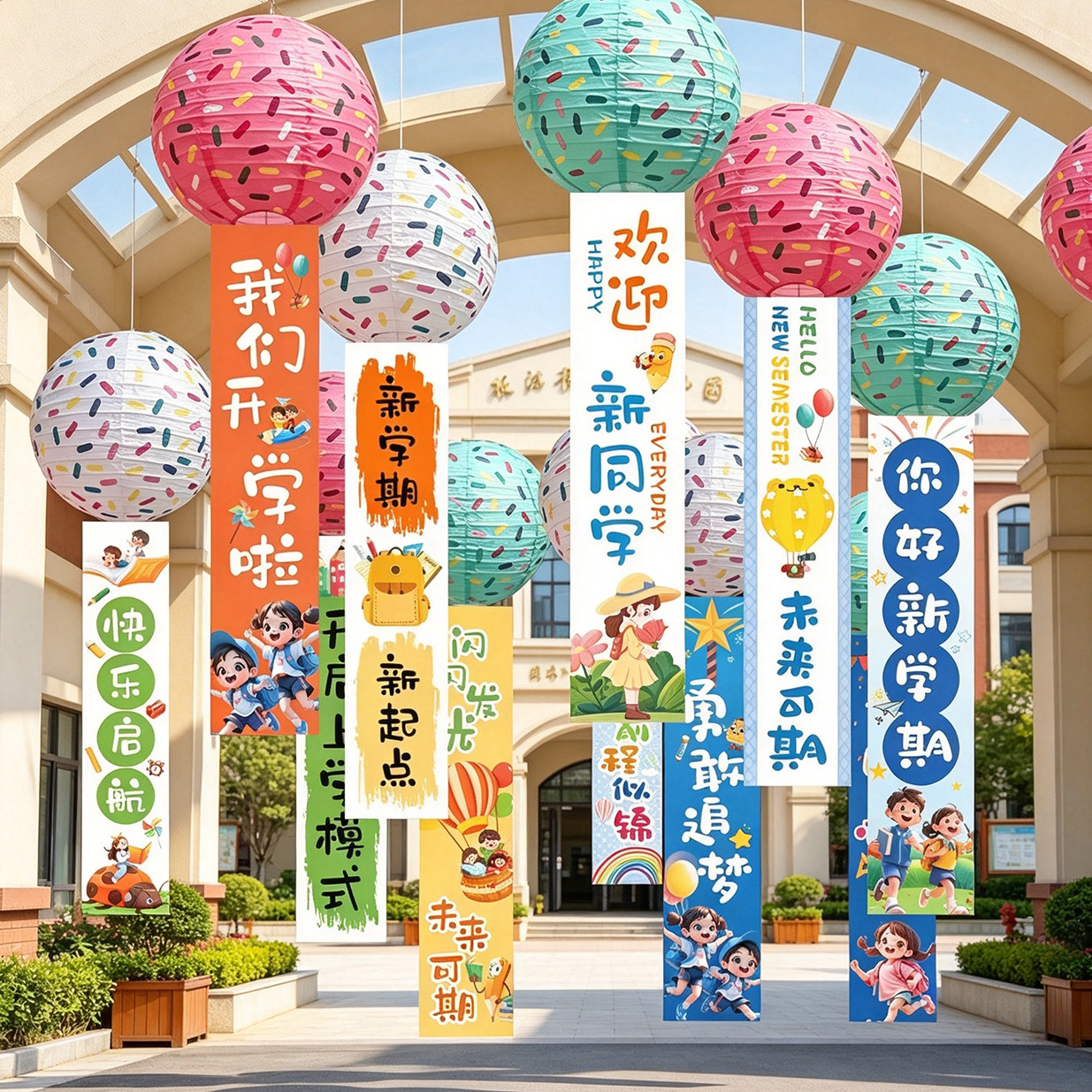 幼儿园开学仪式感迎新装饰
