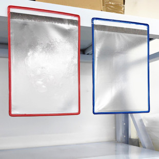 a4壁挂文件袋资料袋透明竖款pvc壁挂磨砂页面文件夹车间生产流程悬挂袋横向磁性吸附流程表办公展示袋文件套