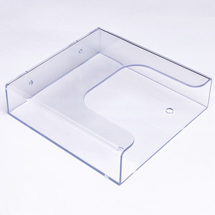 A4壁挂资料盒大容量整理收纳传单储物盒办公透明目录展示架杂志架商务存放宣传单置物架粘贴式上墙文件盒