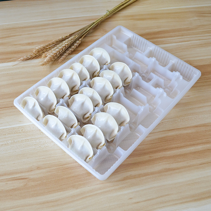 一次性饺子托盘带盖外卖多格可微波可冷藏冷冻馄饨云吞饺子包装盒
