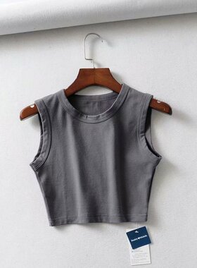 Summer vintage white crop tops women biker sexy tank top背心