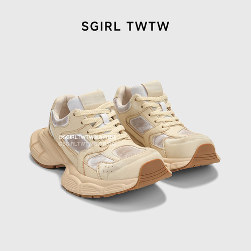 SGIRL TWTW厚底增高潮酷老爹鞋女2025秋冬新款时尚百搭运动休闲鞋
