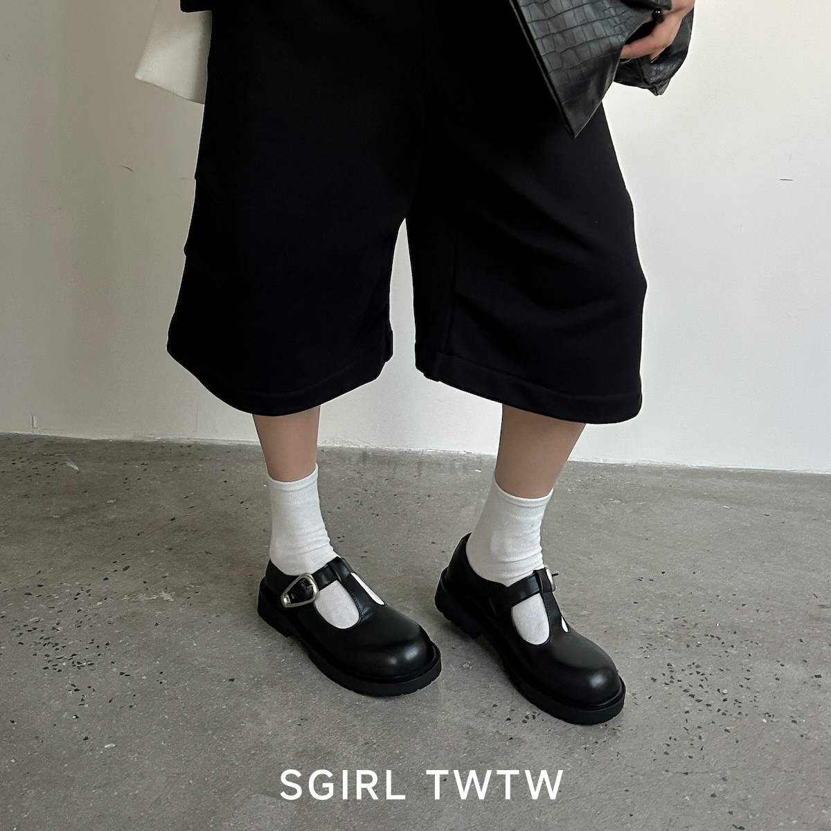 SGIRL TWTW复古圆头搭扣厚底玛丽珍女2026春季百搭单鞋休闲小皮鞋