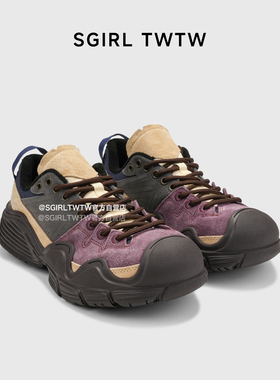 SGIRL TWTW秋冬复古丑萌女鞋2025户外百搭登山运动鞋厚底老爹鞋潮