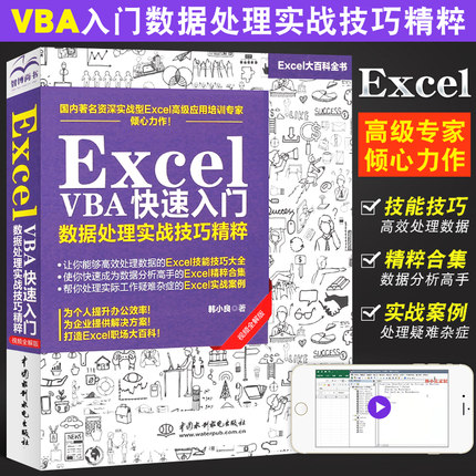 正版Excel VBA 快速入门数据处理实战技巧精粹 计算机办公软件书 excelvba编程书籍代码大全 wps软件零基础office表格制作教程书籍
