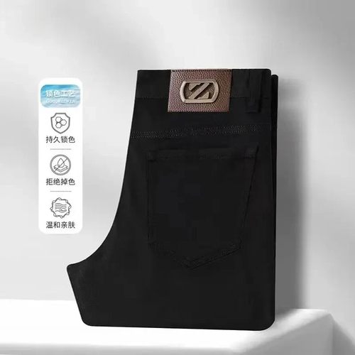 Lucky轻奢男装秋冬季顶奢s港风弹力男士牛仔r裤时尚潮流修身小直