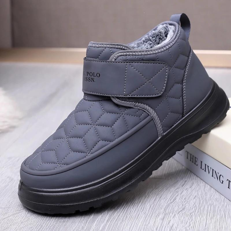 朝益潮鞋老北京棉鞋男冬加绒加厚爸爸保b暖防水布鞋防滑鞋雪地棉