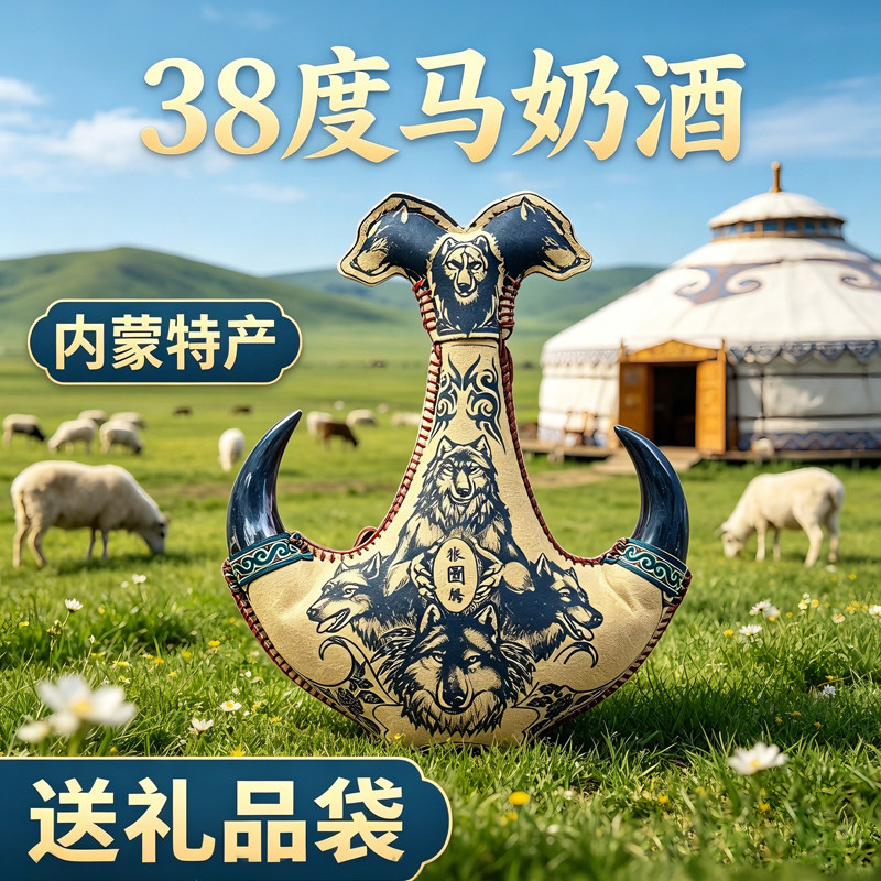 真羊角内蒙马奶酒38度清香型