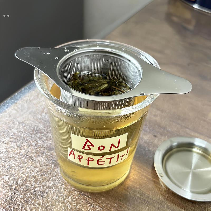 泡茶双耳茶漏不锈钢茶隔器水杯过滤网茶叶过滤器茶水分离独立茶仓
