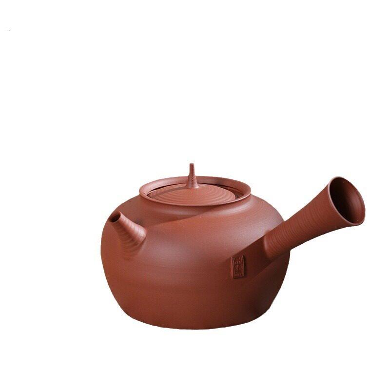 潮州砂铫壶煮水侧把红泥急须壶煮茶器家用功夫茶炭炉电陶炉煮茶