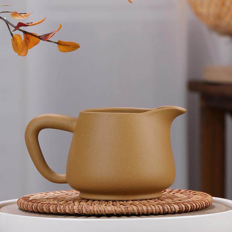 宜兴原矿手工紫泥紫砂茶壶分茶器茶具杯子段泥公道杯大容量杯子
